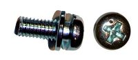 JIS screw set with captive washer X4 - M6x14 zinc plated 